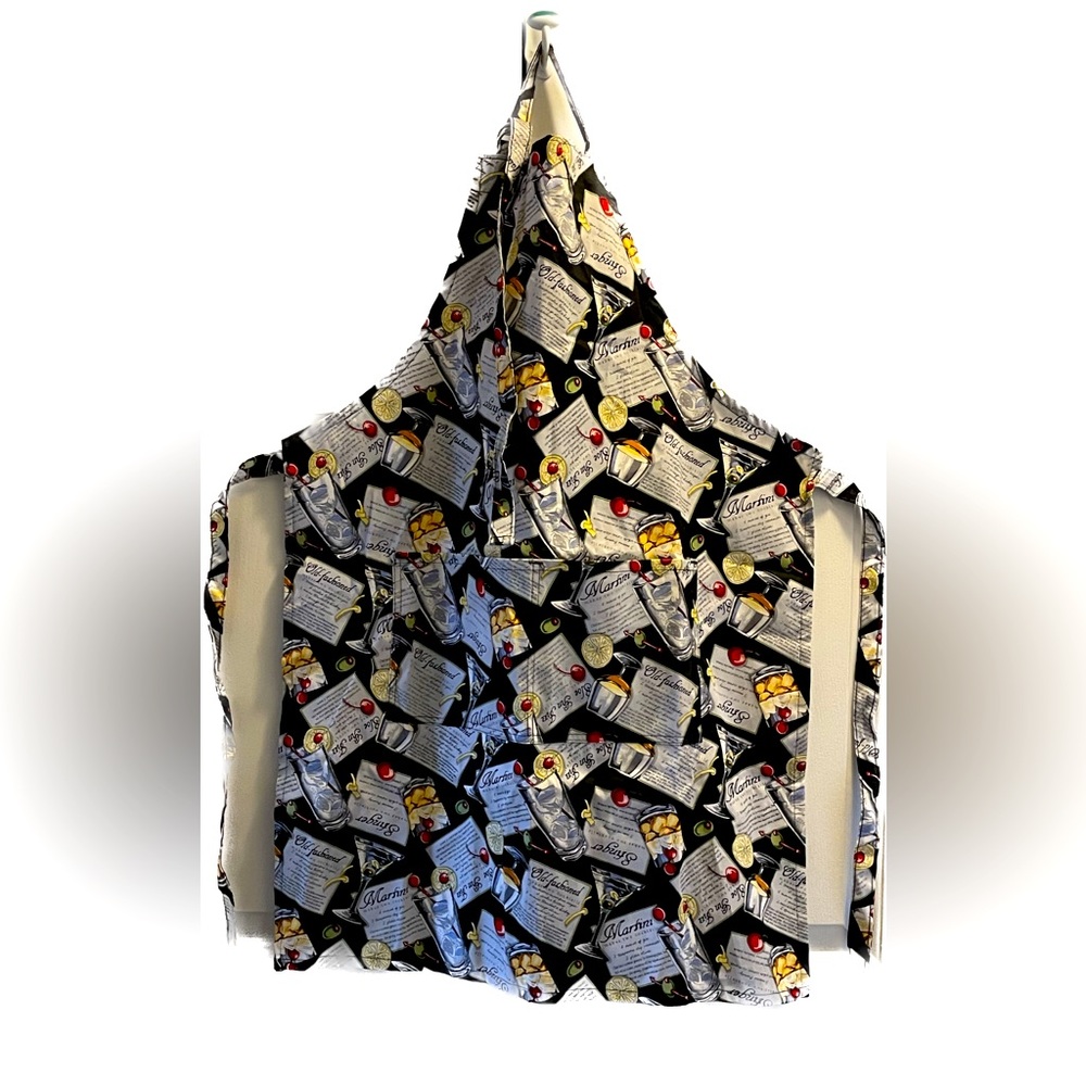 😎 NWOT Happy Hour Martini/Old-fashioned kitchen, bar &/or barbecue apron